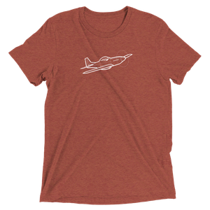 Stewart Mustang Homebuilt Aircraft Tri-blend T-Shirt