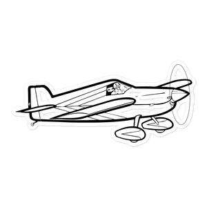 Cassutt Racer - Sport Homebuilt Aircraft Sticker