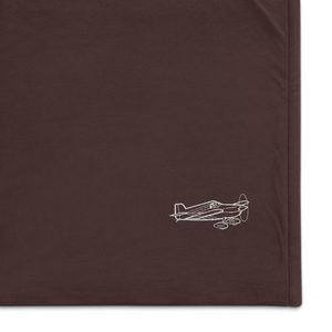 Cassutt Racer - Sport Homebuilt Aircraft Port Authority Embroidered Premium Sherpa Blanket