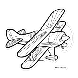 Pitts Special Sport Aerobatic Aircraft Sticker