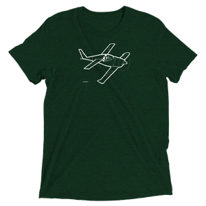 Quickie II Homebuilt Sport Aircraft Tri-blend T-Shirt