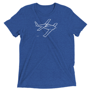 Quickie II Homebuilt Sport Aircraft Tri-blend T-Shirt