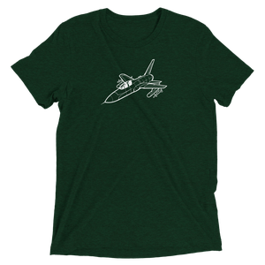 EF-105 Wild Weasel Fighter Tri-blend T-Shirt