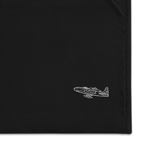Lockheed P-80 Shooting Star Jet Port Authority Embroidered Premium Sherpa Blanket