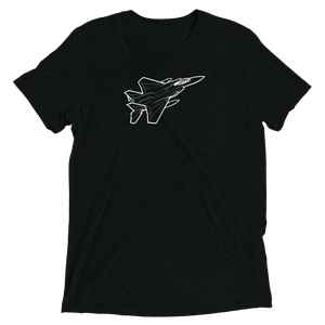 US Air Force F-15 Jet 4 Tri-blend T-Shirt