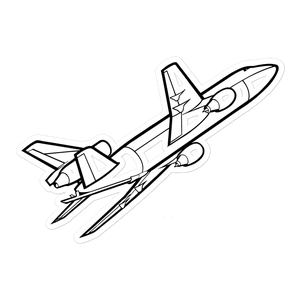 KC-10 Extender Air Refueling Jet Sticker