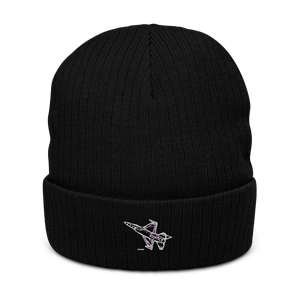 Air Force Jet F-16 5 Atlantis Recycled Cuffed Beanie