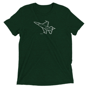 Air Force Jet F-16 5 Tri-blend T-Shirt