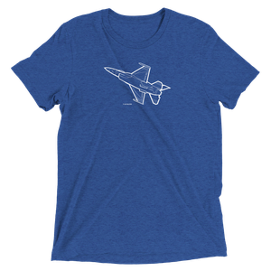 Air Force Jet F-16 5 Tri-blend T-Shirt