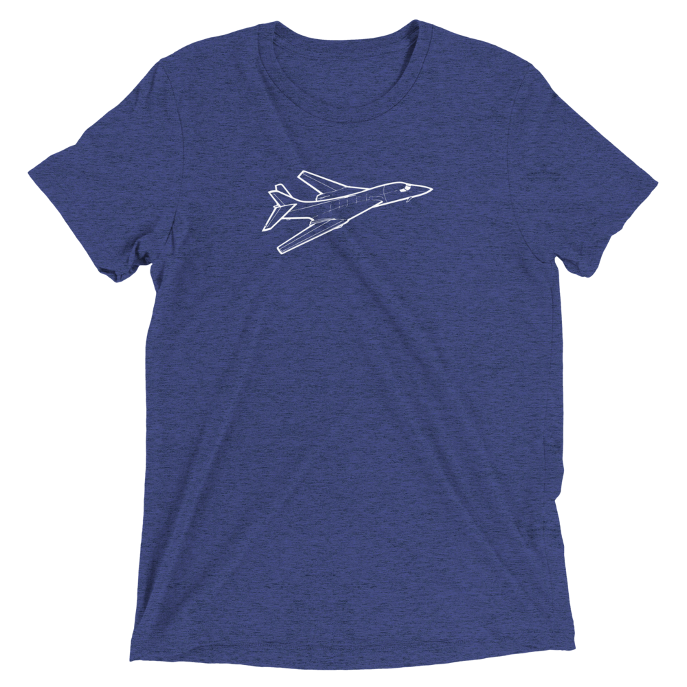 B-1 BONE: USAF Supersonic Bomber Tri-blend T-Shirt 