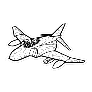 USAF's F-4 Phantom II Jet 2 Sticker