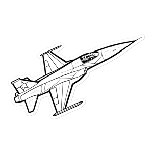 Air Force's F-5 Tiger Jet 3 Sticker