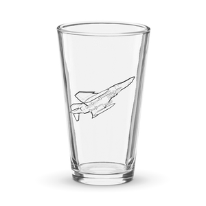 USAF F-4 Phantom II Jet 3  Shaker Pint Glass