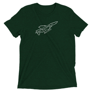 USAF F-4 Phantom II Jet 3 Tri-blend T-Shirt