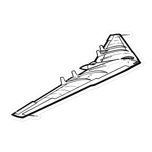 B-49 Flying Wing: The Futuristic Bomber Sticker