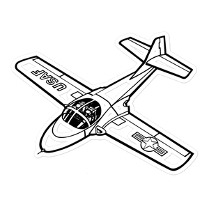 USAF's Cessna T-37 Tweet 2 Sticker