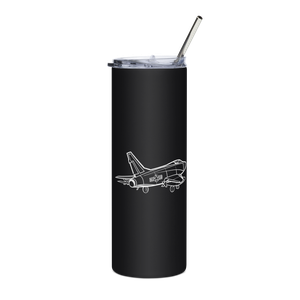 F-100 Super Sabre Air Force Jet 2  Stainless Steel Tumbler