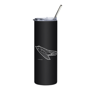F-117 Nighthawk Stealth Fighter  Stainless Steel Tumbler