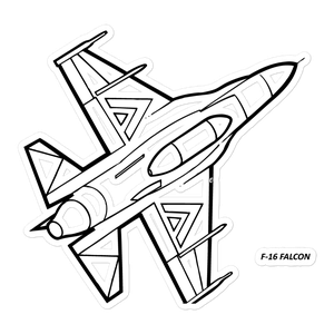 F-16 Air Force Jet 4 Sticker