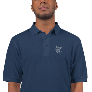 F-16 Air Force Jet 4 Port Authority Embroidered Polo Shirt