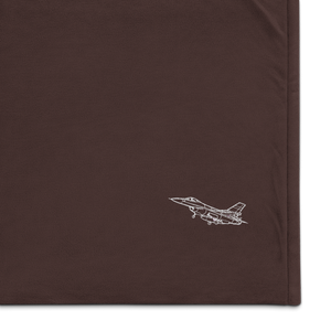 F-16 Fighting Falcon 7 Port Authority Embroidered Premium Sherpa Blanket