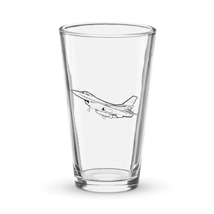F-16 Fighting Falcon 7  Shaker Pint Glass