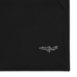 Beechcraft T-1A Jayhawk Trainer Port Authority Embroidered Premium Sherpa Blanket