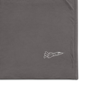 Lockheed Martin F-35 Lightning II Port Authority Embroidered Premium Sherpa Blanket