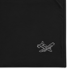 A-10 Thunderbolt II Warthog Port Authority Embroidered Premium Sherpa Blanket