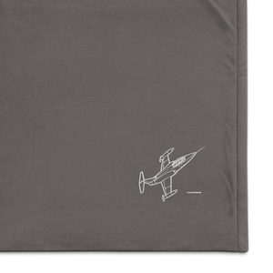 Lockheed F-104 Starfighter Port Authority Embroidered Premium Sherpa Blanket