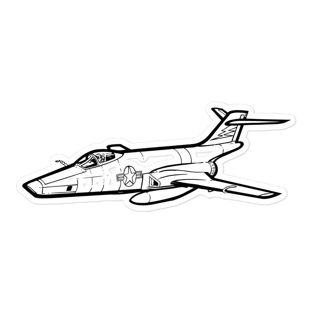 RF-101 Voodoo Reconnaissance Jet Sticker - United States Air Force at ...