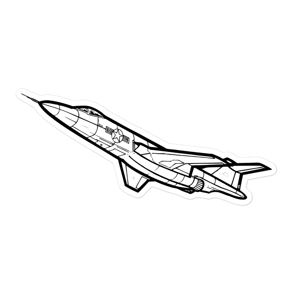 McDonnell F-101A Voodoo Supersonic Jet Sticker 