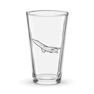 McDonnell F-101A Voodoo Supersonic Jet  Shaker Pint Glass