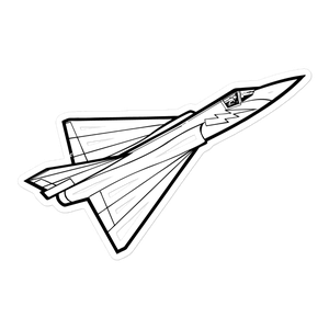 Convair F-106 Delta Dart Interceptor 2 Sticker