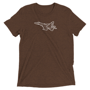 Sukhoi SU-35 Flanker-E 2 Tri-blend T-Shirt