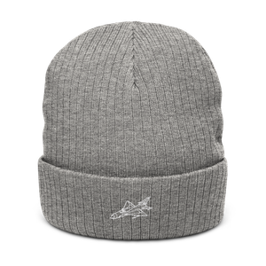 MiG-21 Fishbed Supersonic Jet Atlantis Recycled Cuffed Beanie