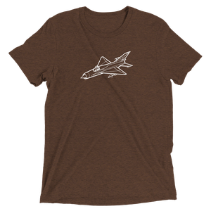 MiG-21 Fishbed Supersonic Jet Tri-blend T-Shirt