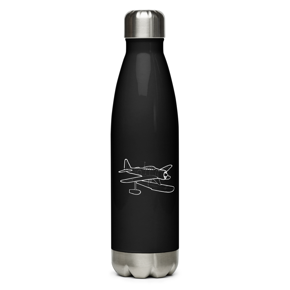 Mitsubishi A6M Rufe Seaplane Fighter Water Bottle 