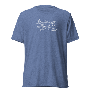 Mitsubishi A6M Rufe Seaplane Fighter Tri-blend T-Shirt