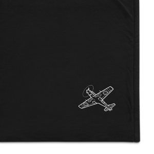 Messerschmitt Bf 109 Fighter 2 Port Authority Embroidered Premium Sherpa Blanket