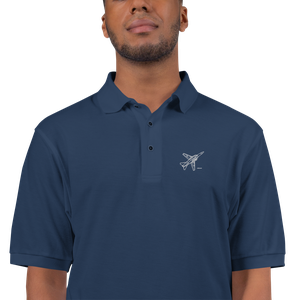 MiG-23 Flogger Fighter 3 Port Authority Embroidered Polo Shirt