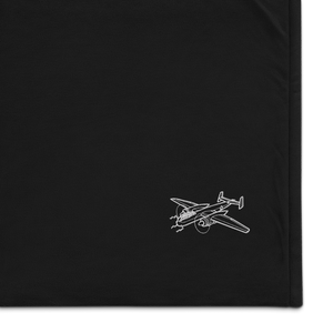 Heinkel He 219 Uhu Night Hunter Port Authority Embroidered Premium Sherpa Blanket