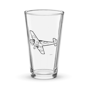 Messerschmitt Bf 109 Warbird 4  Shaker Pint Glass