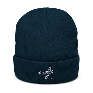 Messerschmitt Bf 109 Fighter 5 Atlantis Recycled Cuffed Beanie