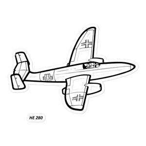 Heinkel HE 280 Jet Pioneer Sticker