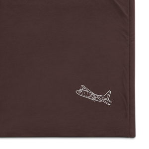Lockheed Martin L-100 Hercules Port Authority Embroidered Premium Sherpa Blanket