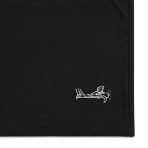 PZL Wilga - Aviation Icon Port Authority Embroidered Premium Sherpa Blanket