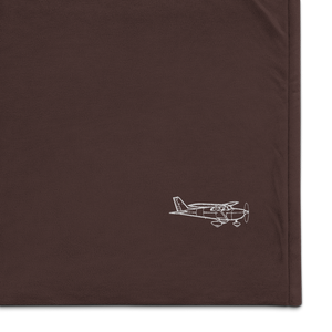 Cessna Skyhawk C-172 3 Port Authority Embroidered Premium Sherpa Blanket