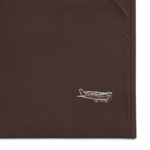 Cessna Stationair C-206 Port Authority Embroidered Premium Sherpa Blanket