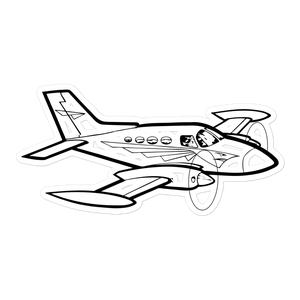 Cessna C-402 Workhorse Sticker